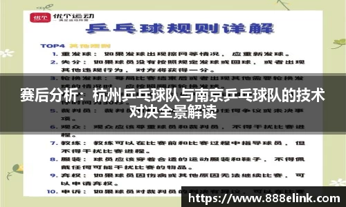 赛后分析：杭州乒乓球队与南京乒乓球队的技术对决全景解读